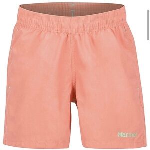 Marmot Augusta Maria Girls Shorts Salmon Coral Size Small
